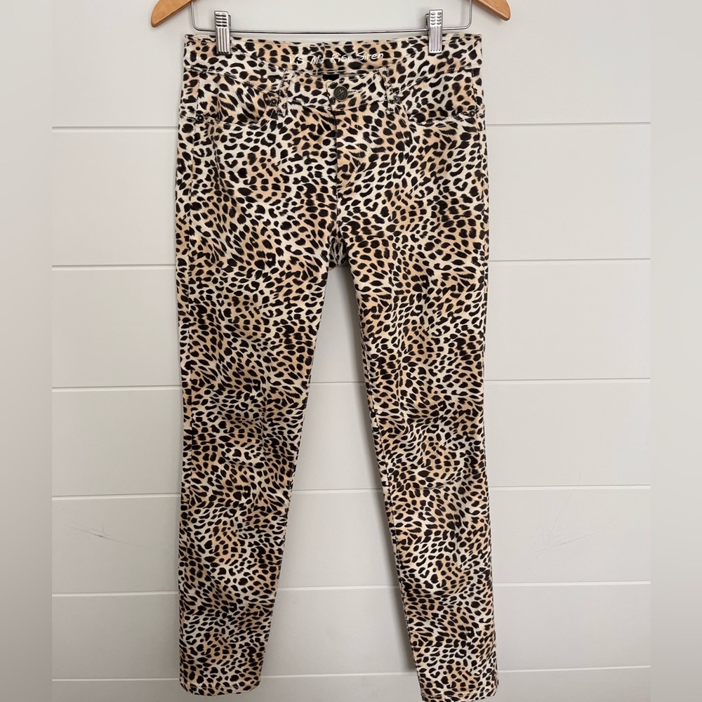 Victoria Secret Mid Rise Siren Jean Leopard print 4